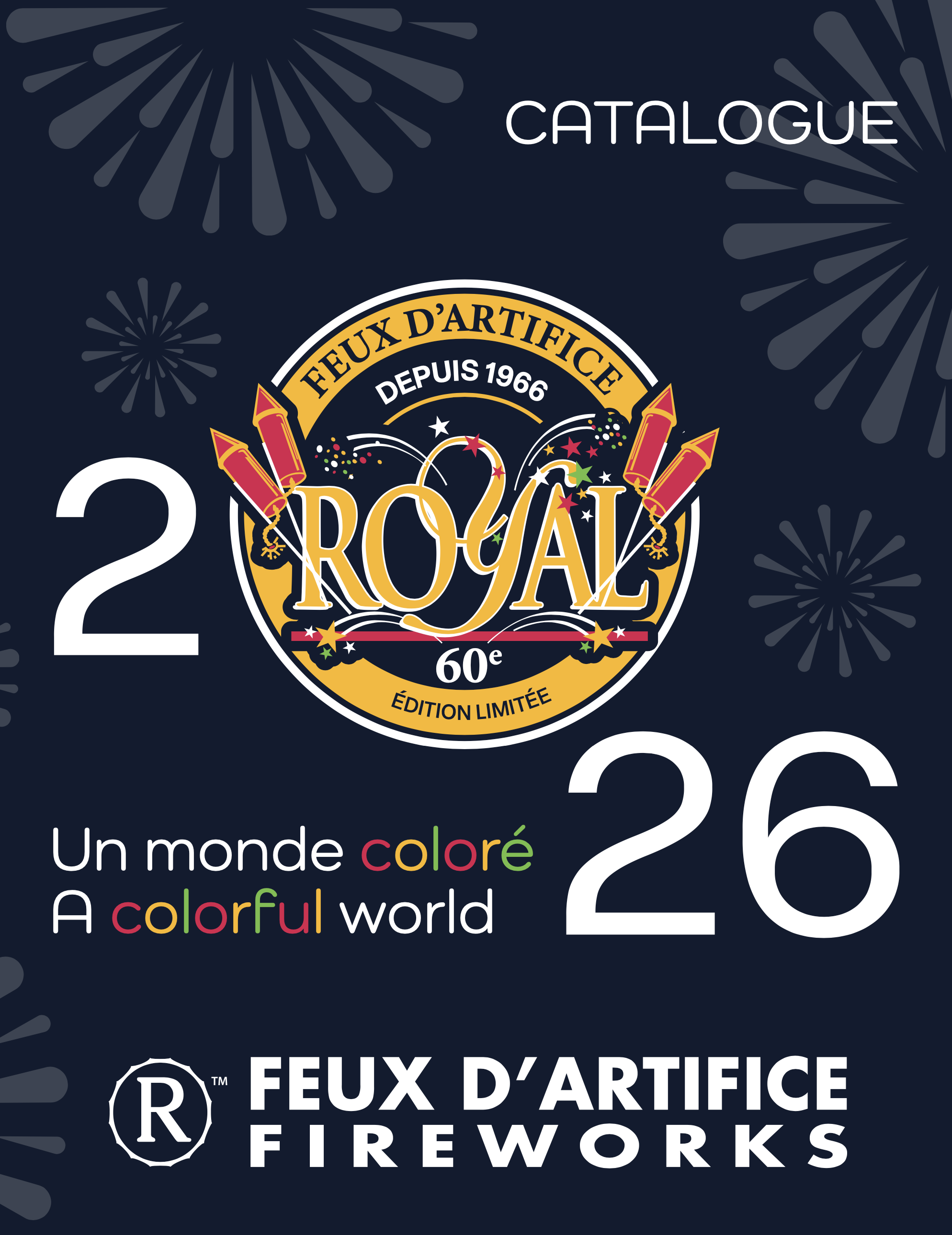 catalogue de produit de feux d'artifice grand public - Royal Pyrotechnie 2026
